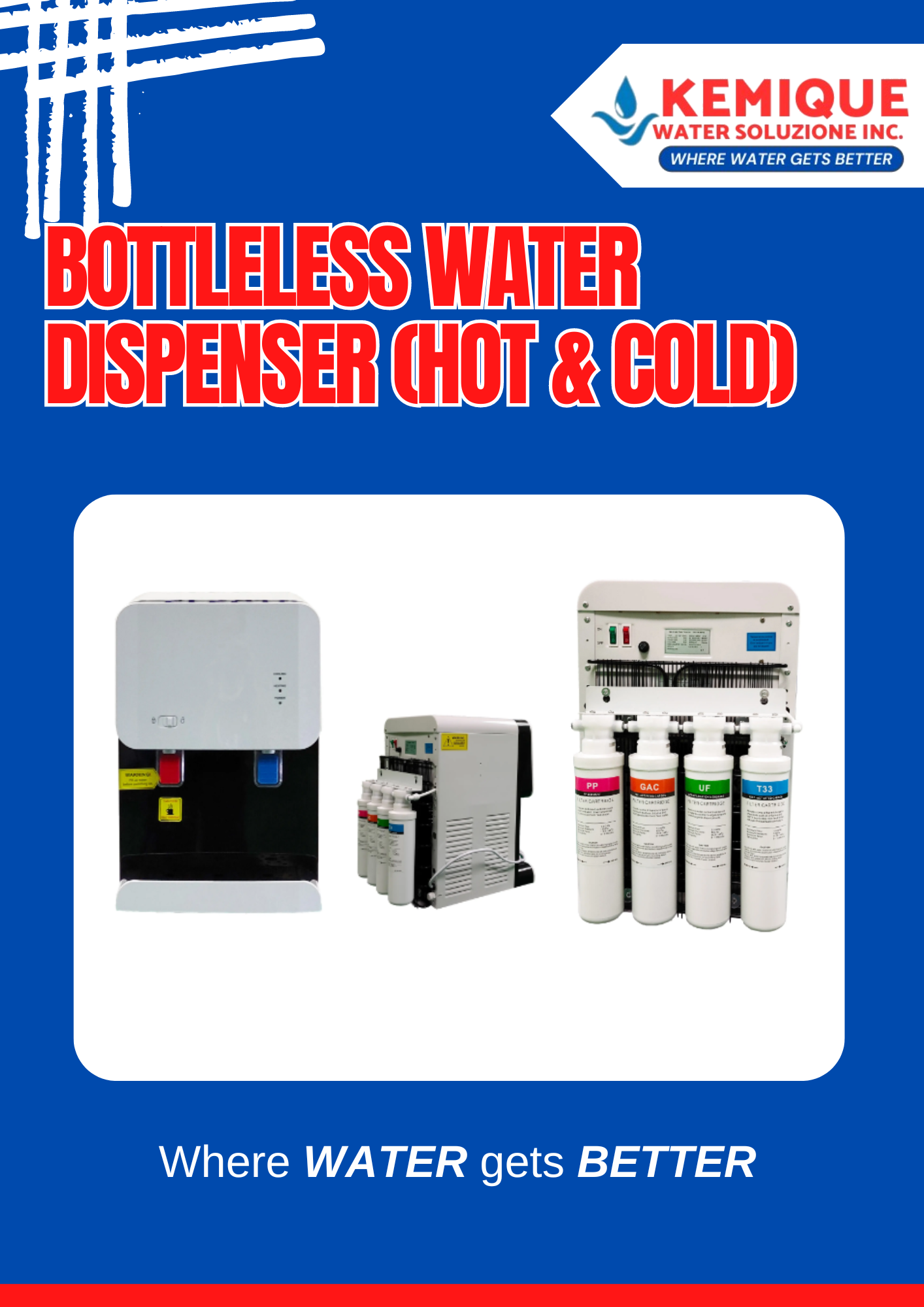 Bottleless Water Dispenser (Hot and Cold)